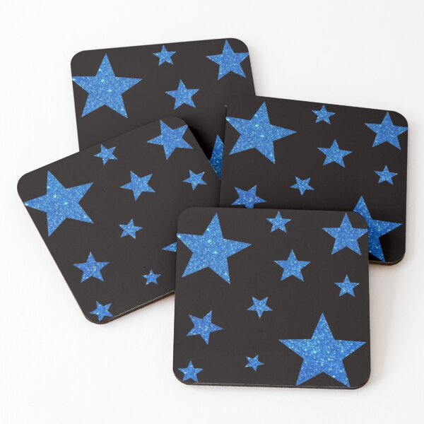 Item preview, Royal Blue Faux Glitter Stars designed and sold by Felicity-K.