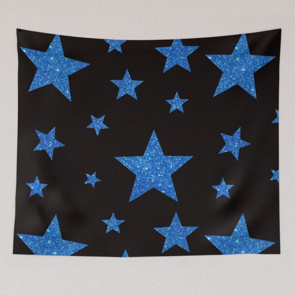 Item preview, Royal Blue Faux Glitter Stars designed and sold by Felicity-K.