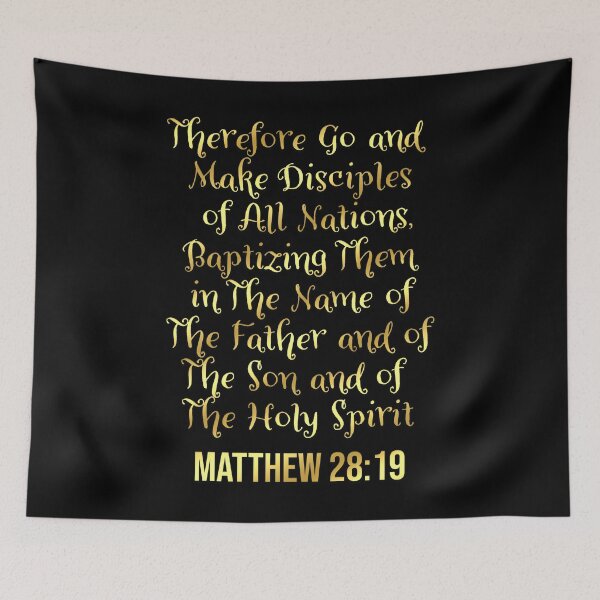 Item preview, Bible Verse | Therefore Go and Make Disciples Of All Nations | Matthew 28:19 designed and sold by christiangoods.