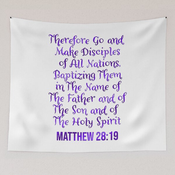 Item preview, Bible Verse | Therefore Go and Make Disciples Of All Nations | Matthew 28:19 designed and sold by christiangoods.