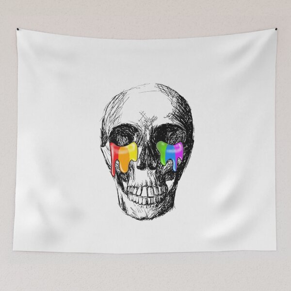 Item preview, Skull rainbow  designed and sold by InkLove.