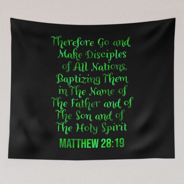 Item preview, Bible Verse | Therefore Go and Make Disciples Of All Nations | Matthew 28:19 designed and sold by christiangoods.