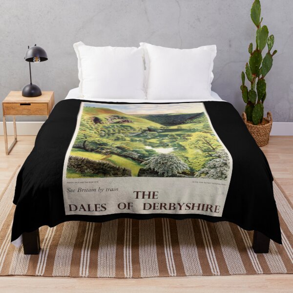 Item preview, Dales of Derbyshire retro poster designed and sold by CorasPosters.
