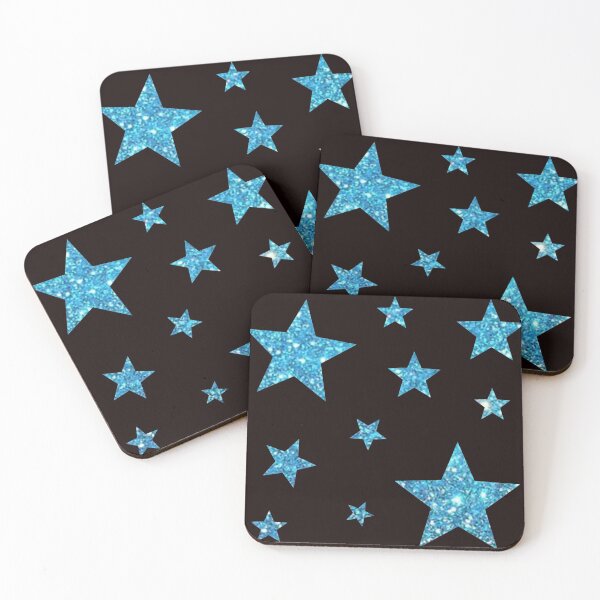 Item preview, Light Blue Faux Glitter Stars designed and sold by Felicity-K.