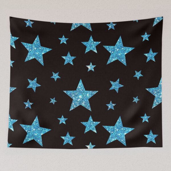 Item preview, Light Blue Faux Glitter Stars designed and sold by Felicity-K.