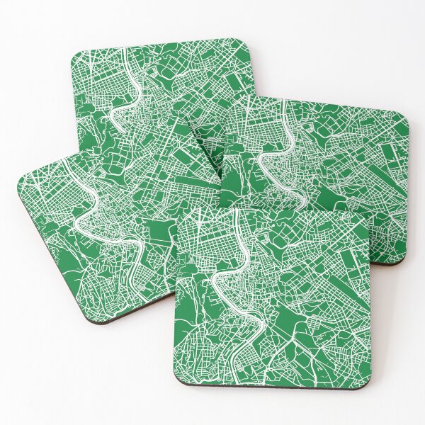 Item preview, Rome, Italy Map Print - Green designed and sold by CartoCreative.