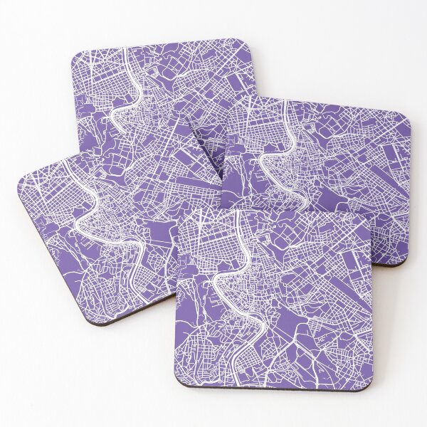 Item preview, Rome, Italy Map Print - Purple designed and sold by CartoCreative.