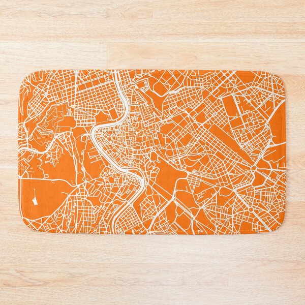 Item preview, Rome, Italy Map Print - Orange designed and sold by CartoCreative.