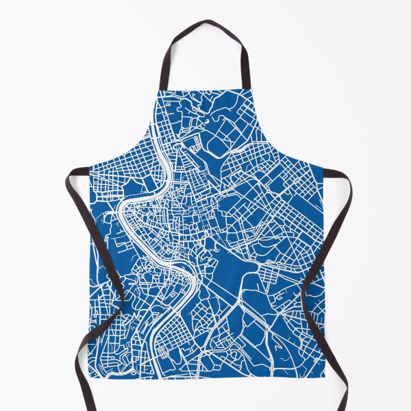 Item preview, Rome, Italy Map Print - Blue designed and sold by CartoCreative.