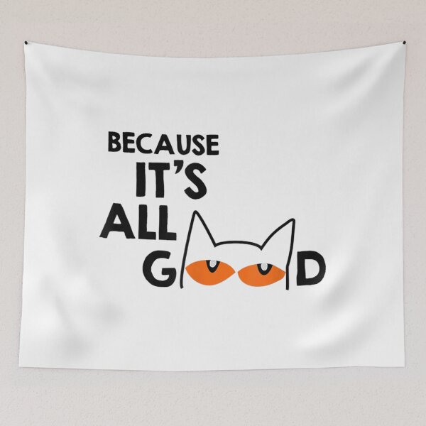 Item preview, Because Its All Good Bat Cat designed and sold by LezaZechel.
