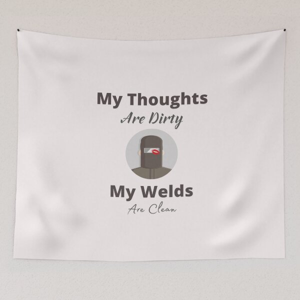 Item preview, Face Mask With Kiss - My thoughts are dirty, my welds are Clean. designed and sold by Millenial Designs.