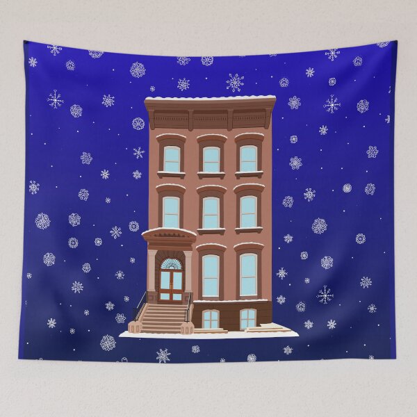 Item preview, Winter Snowflake Brooklyn Brownstone designed and sold by Deborah Camp.