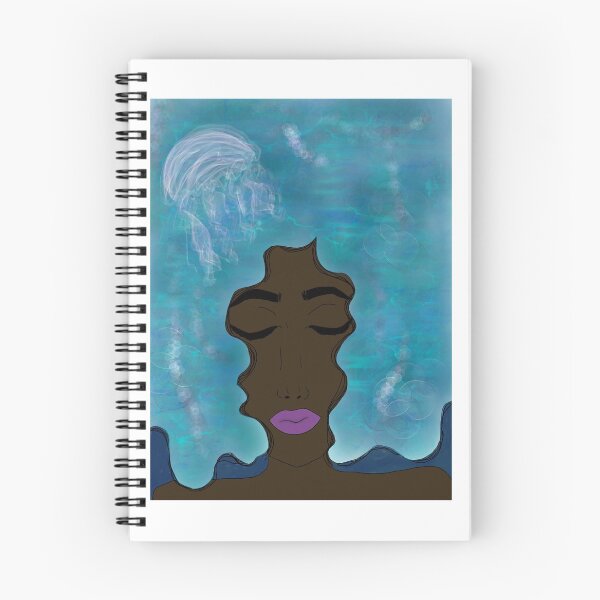 Item preview, Ocean Themed Afro Art designed and sold by XoxoBLAiRCo.