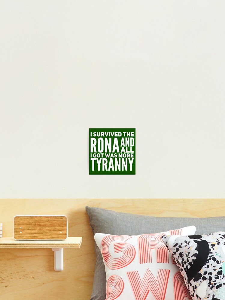 Thumbnail 2 of 3, Photographic Print, I Survived the Rona designed and sold by Rasos-Razor.