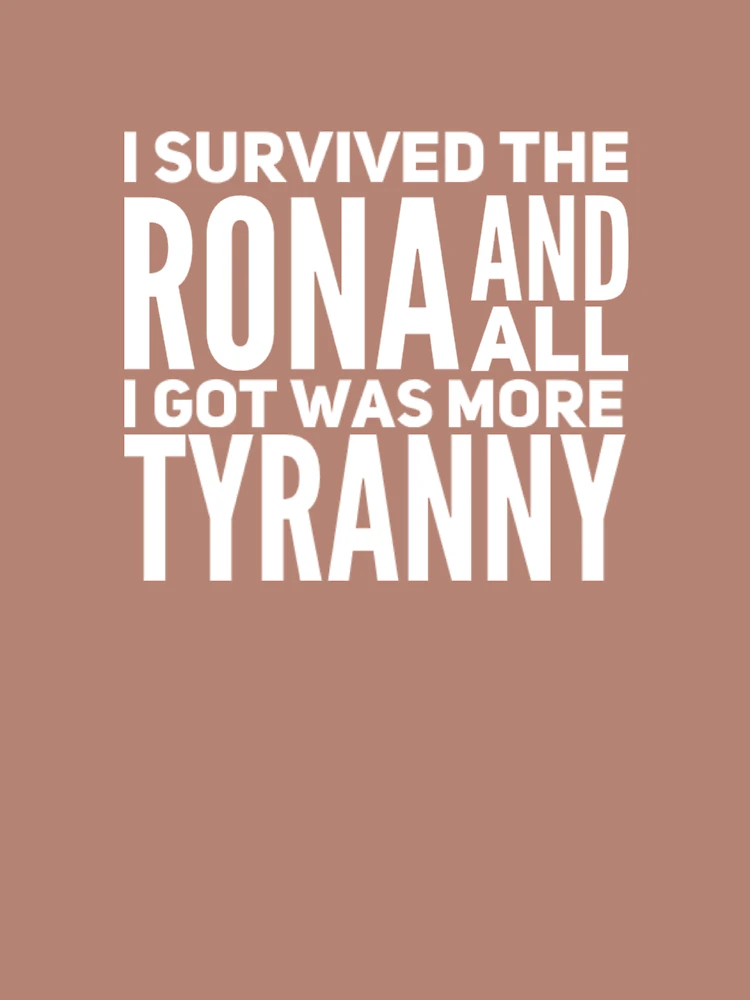 Thumbnail 4 of 4, Boxy T-Shirt, I Survived the Rona designed and sold by Jon Raso.