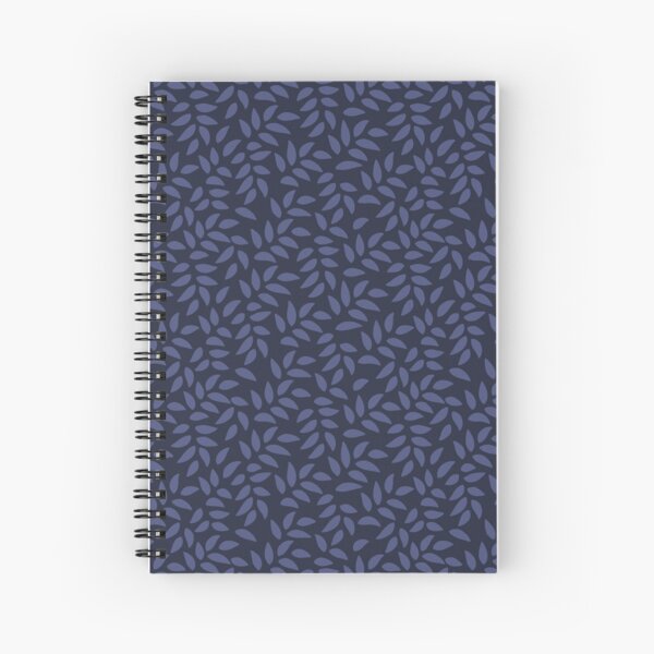 Indigo Leaves Spiral Notebook