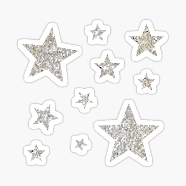 Pegatinas Estrellas Plateadas- (353silver)