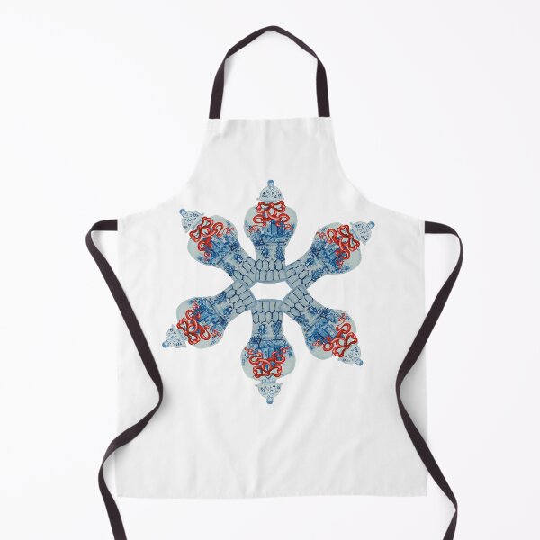 Item preview, Christmas Blue and White Ginger Jar Snowflake designed and sold by monpetitbijou.