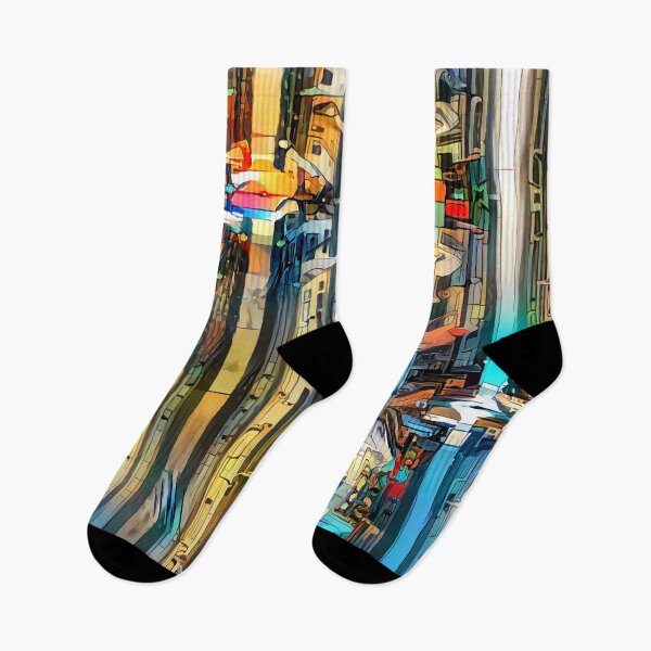 Item preview, Tall City Buildings Abstract Design designed and sold by IssyDesigns.