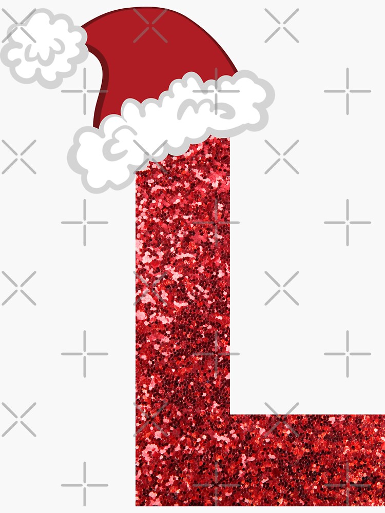 Sparkly Christmas Letter B Sticker for Sale by LiveAndGlow