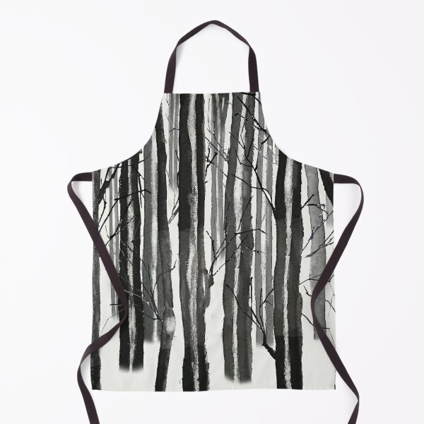 Item preview, hand painted foggy snowy forest landscape designed and sold by ColorandColor.