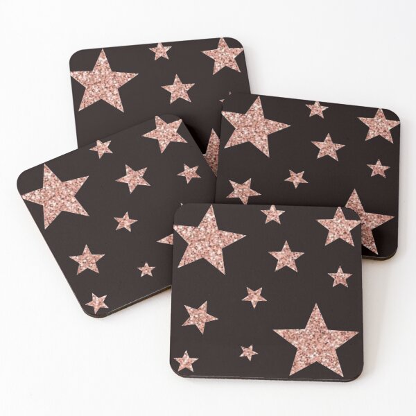 Item preview, Rose Gold Faux Glitter Stars designed and sold by Felicity-K.