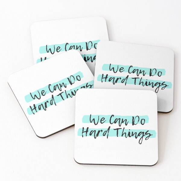 Item preview, We Can Do Hard Things designed and sold by spunkie-.