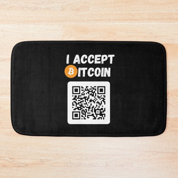 Item preview, I Accept Bitcoin QR Code designed and sold by Cryptohaven.