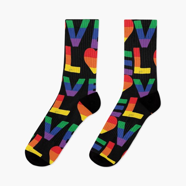 Item preview, LGBT LOVE Rainbow Heart Gay Lesbian Equality Gift designed and sold by haselshirt.