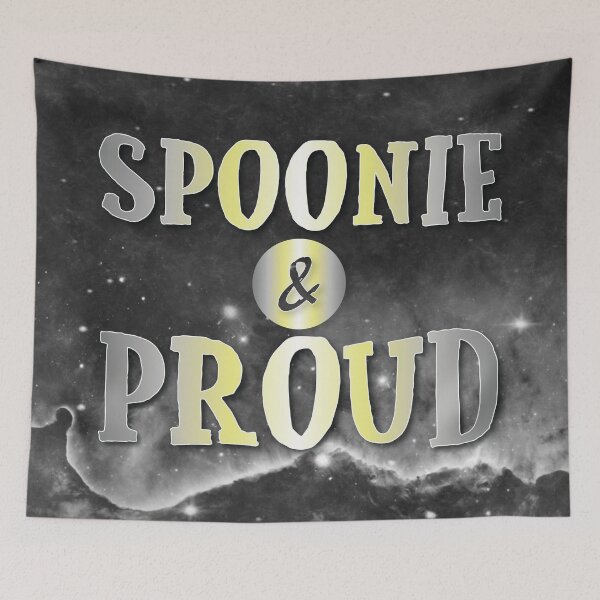 Item preview, Demigender: Spoonie and Proud designed and sold by PrettySickArt.
