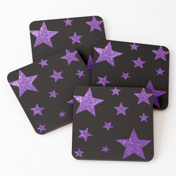 Item preview, Purple Faux Glitter Stars designed and sold by Felicity-K.