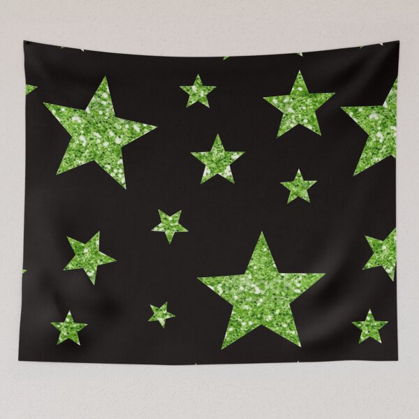 Item preview, Green Faux Glitter Stars designed and sold by Felicity-K.