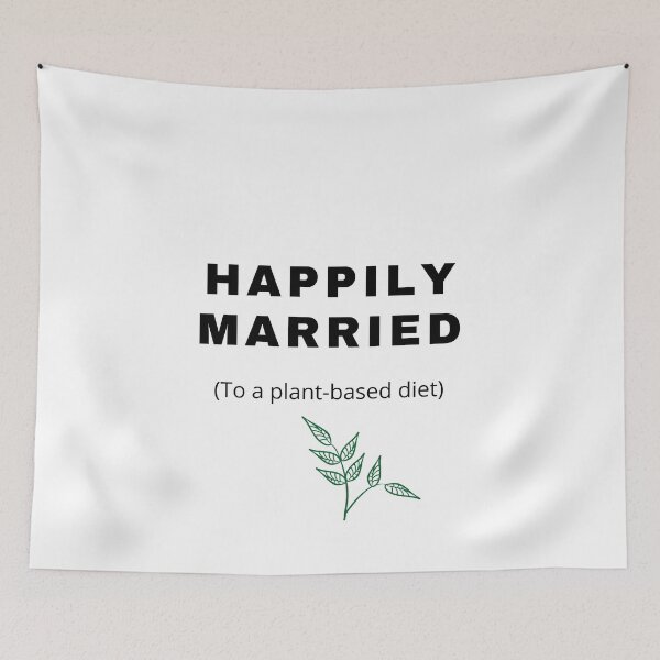 Item preview, Happily Married to a Plant Based Diet designed and sold by Millenial Designs.