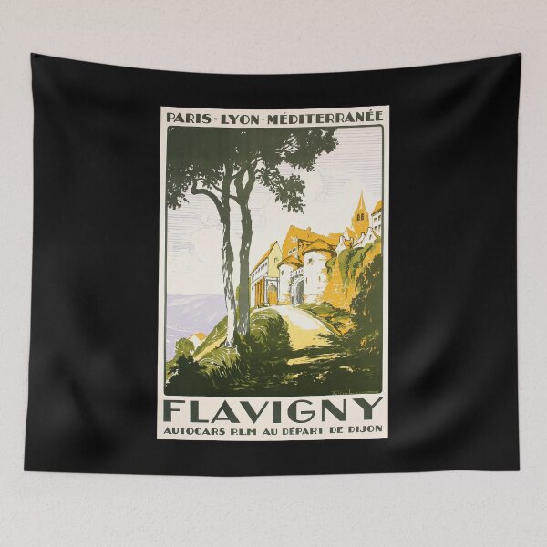 Item preview, Flavigny retro poster designed and sold by CorasPosters.