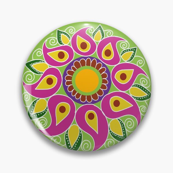 Item preview, Rangoli flower pattern designed and sold by alagdesigns.