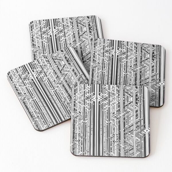 Item preview, Black & White City Scape Abstract designed and sold by IssyDesigns.