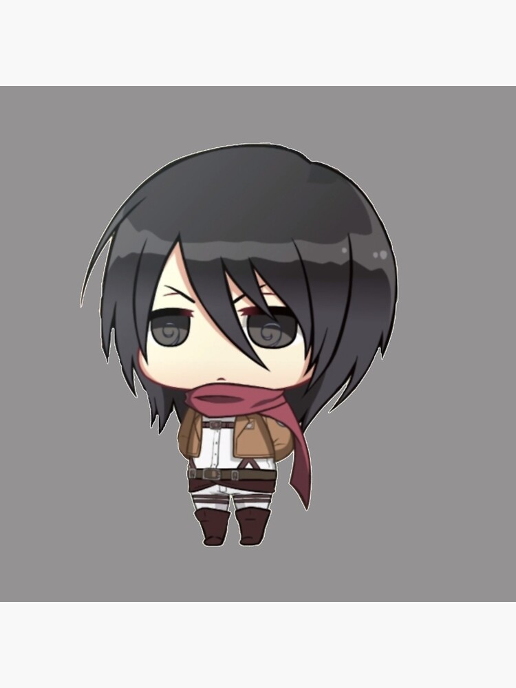 Copy Of Cute Chibi Mikasa Attack On Titan Art Board Print By Eidlike Redbubble