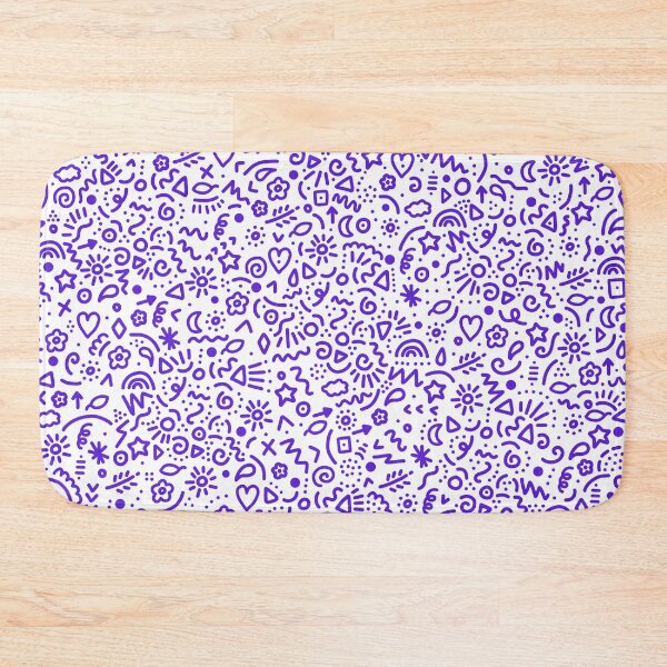 Item preview, Doodles! Purple on White designed and sold by Whoopsidoodle.