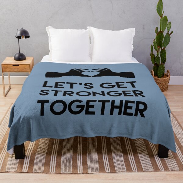 Item preview, Lets get stronger together - Motivational quote  designed and sold by ArtfulTat.