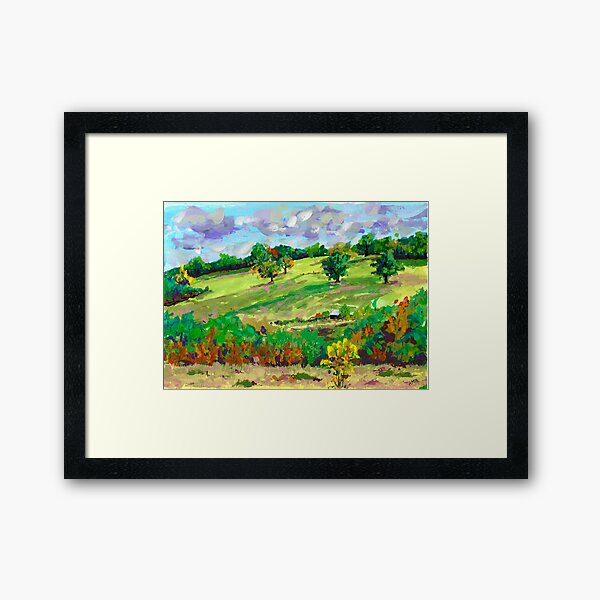Fall Season in New England Framed Art Print