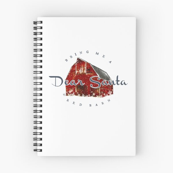 Item preview, Dear Santa Bring Me a Red Barn  #barnaddict designed and sold by BarnArtandMore.