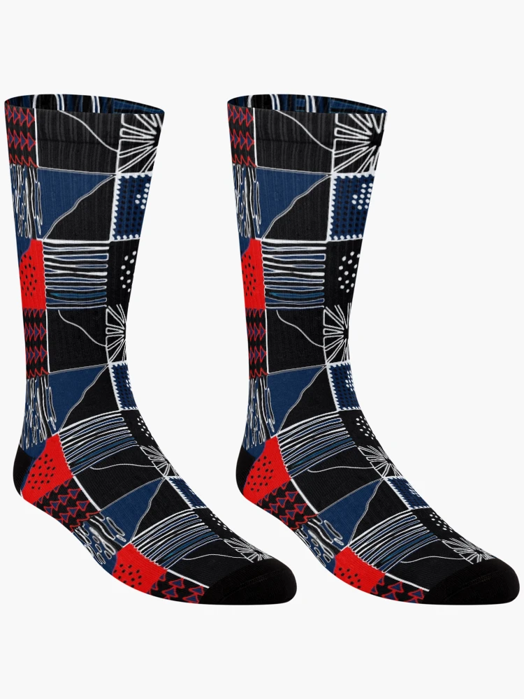 Thumbnail 3 of 5, Socks, Geometric Abstract Pattern designed and sold by MarcSabuncu.