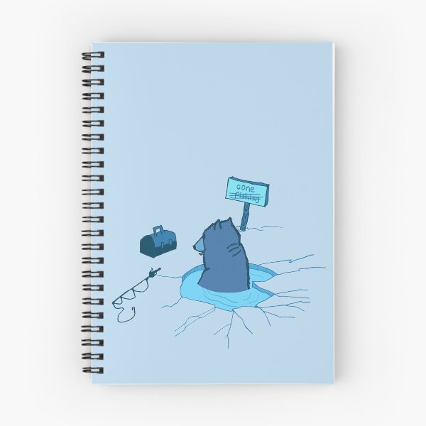 Item preview, Ice Fishing Bear, Funny  designed and sold by CampingCritters.