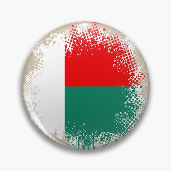 Item preview, Flag of Madagascar - Splat designed and sold by pixelinga.