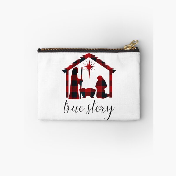 Item preview, True Story Nativity Scene Buffalo Plaid designed and sold by HerbertFerguson.