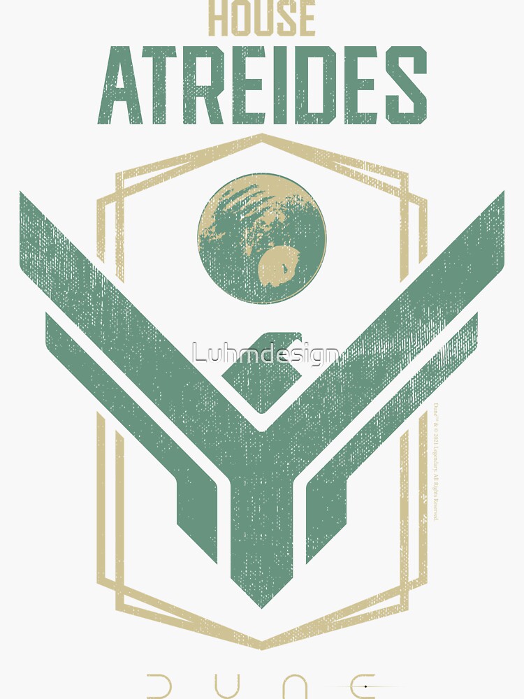 "House Atreides Symbol Dune 2021 Film Graphic" Sticker for Sale by