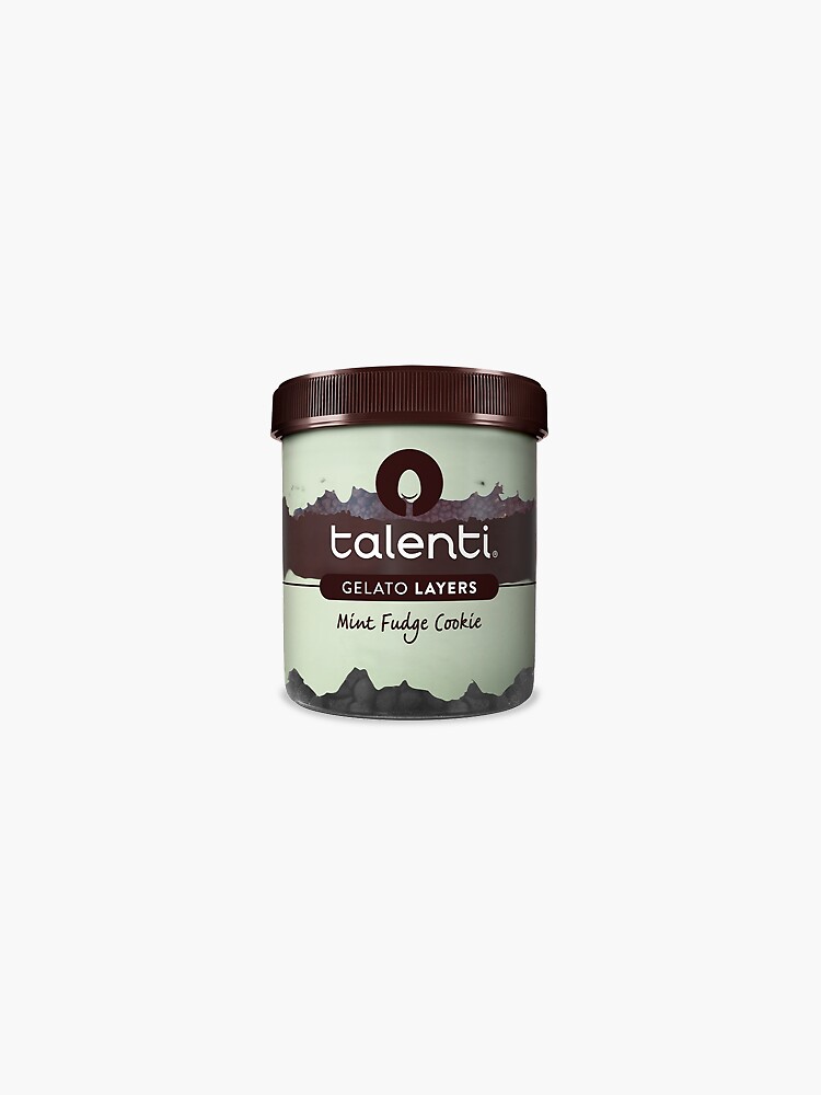 "Mint Fudge Cookie Talenti Gelato Layers Sticker" Sticker for Sale by