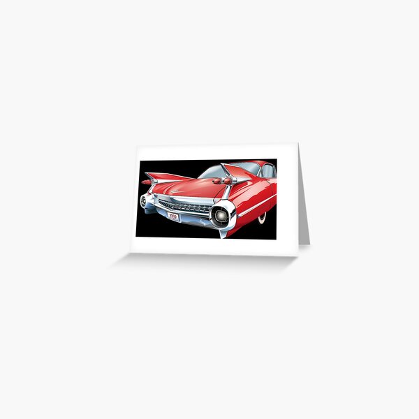 Aperçu de l'œuvre 1959 Cadillac rouge créée et vendue par FeatureGifts.