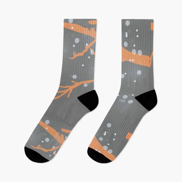 Item preview, Grey & Orange Snow Branch 6 designed and sold by KHRArts.