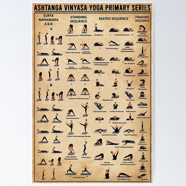 Ashtanga Vinyasa Yoga Poses Poster, Yoga Art, Yoga Wall Art, Yoga Pose  Print, Yoga Gifts, Yoga Room Decor, Yoga Lover Gift, Yoga Art Print - Etsy